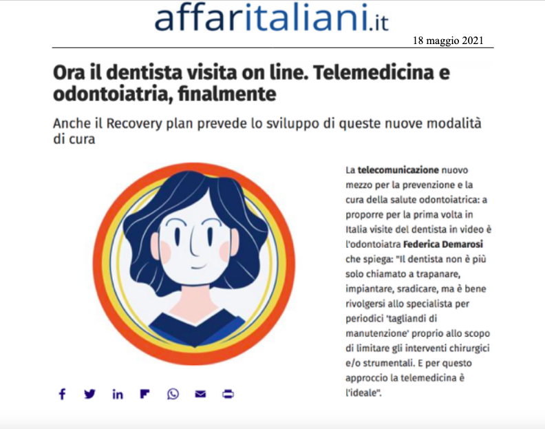 Ora il dentista visita online. Telemedicina e odontoiatria, finalmente