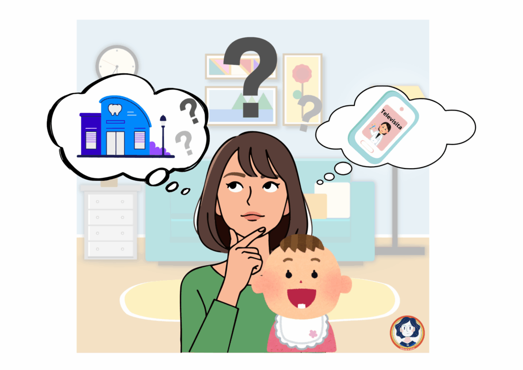 Primi dentini: quando serve davvero il dentista e quando basta una videochiamata